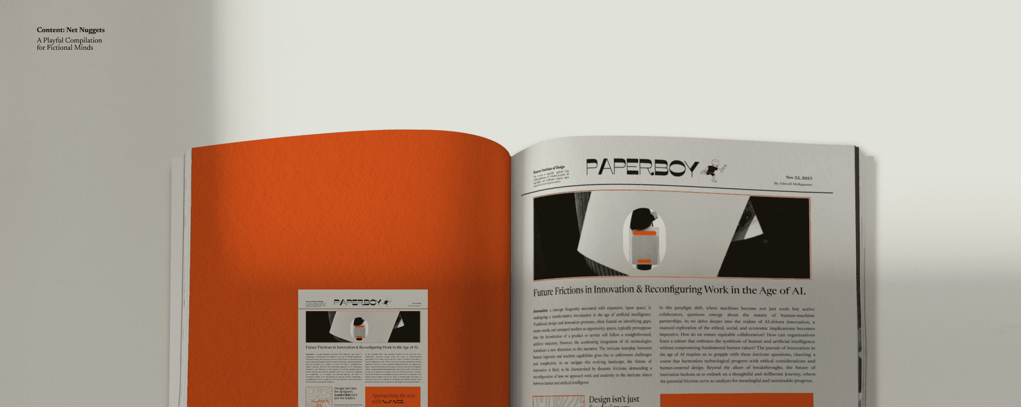 Future Frictions in Innovation & Reconfiguring Work in the Age of AI.